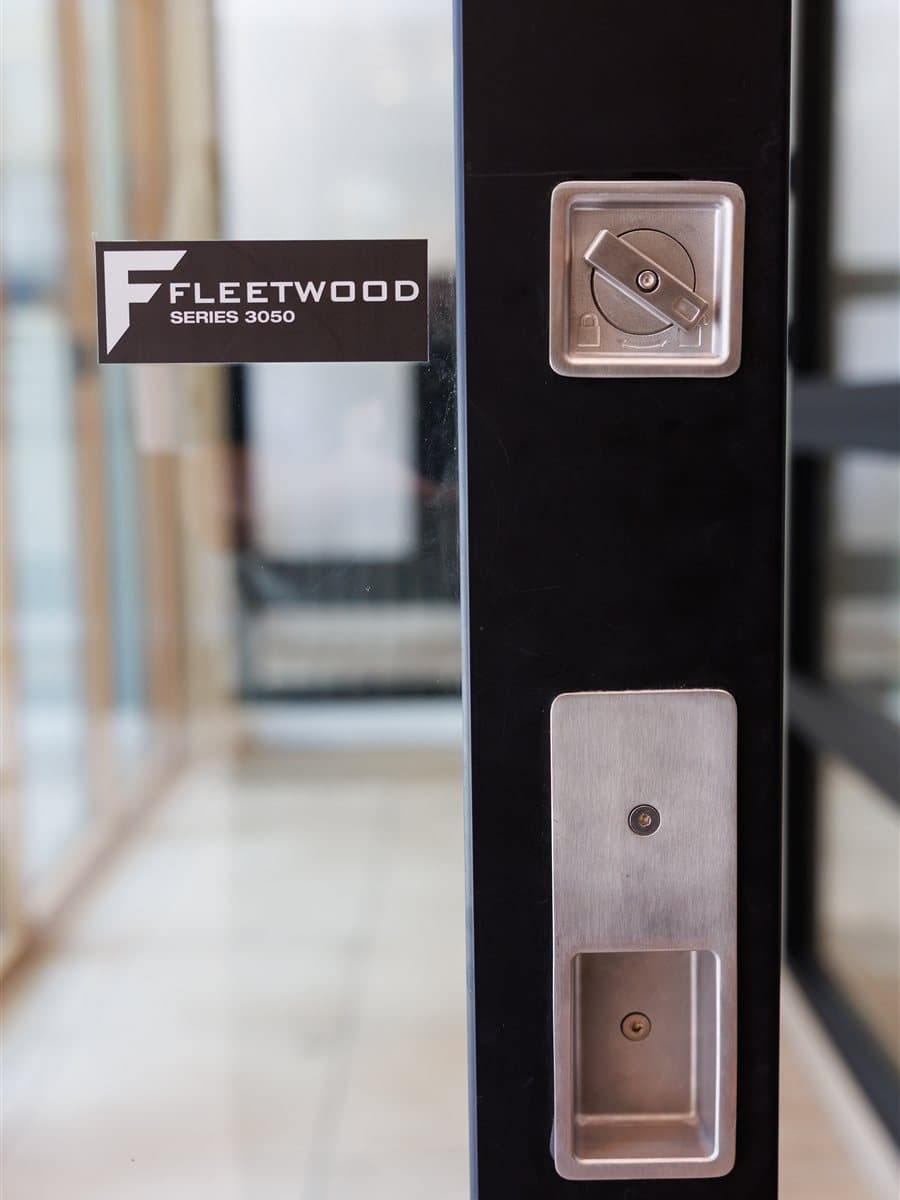 Architectural door hardware detail
