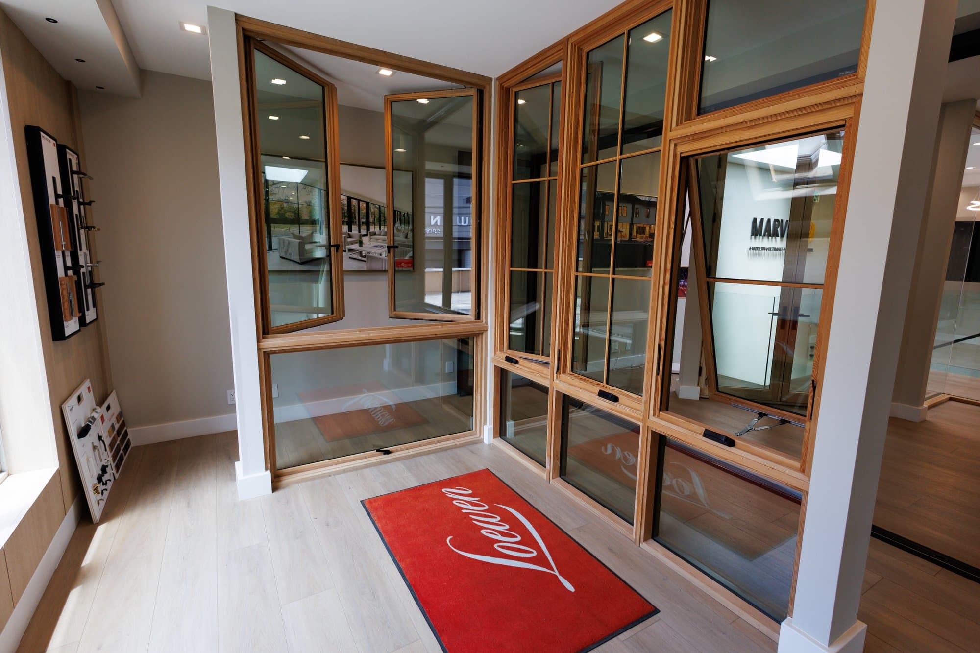 Loewen Windows & Doors on display in the HDR Windows showroom