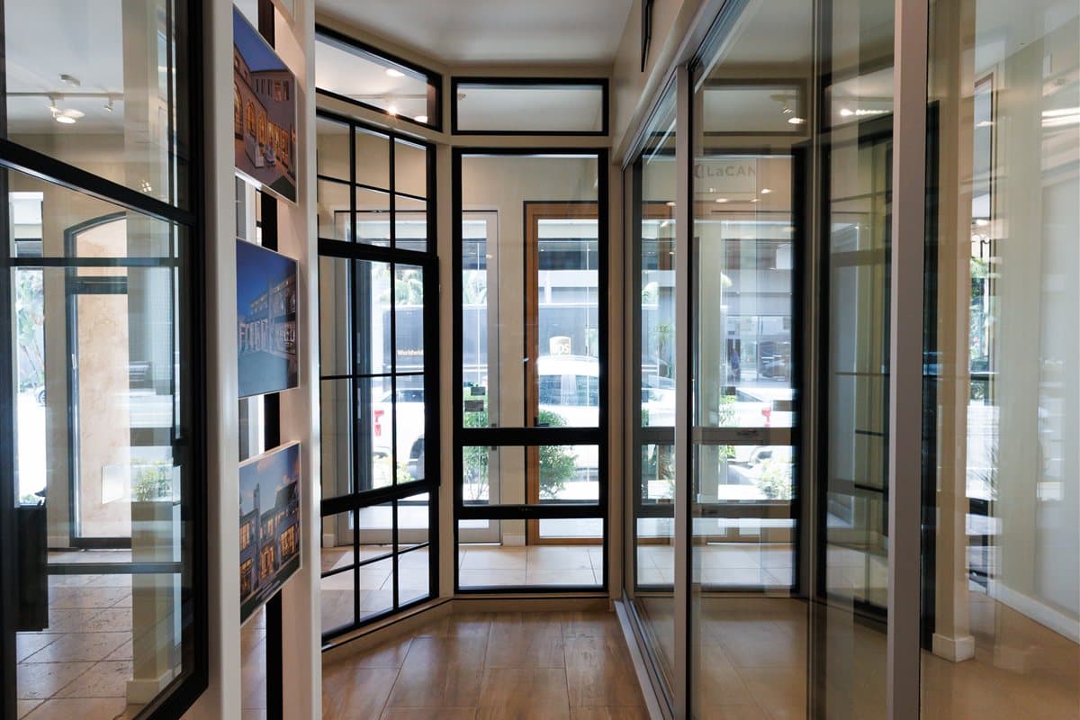 Fleetwood window and door systems on display at HDR Windows showroom