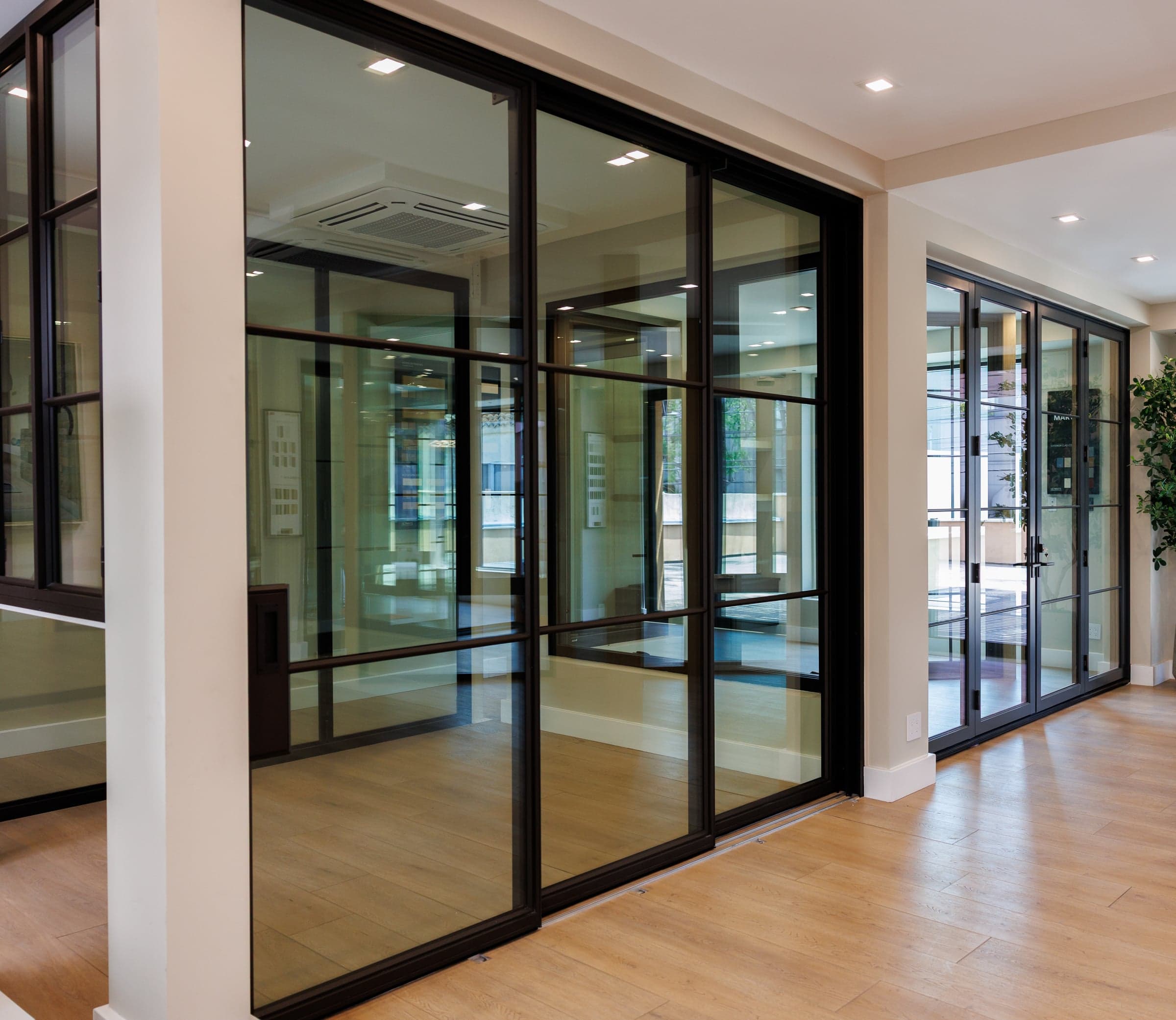 Euroline steel windows and doors on display at HDR Windows showroom