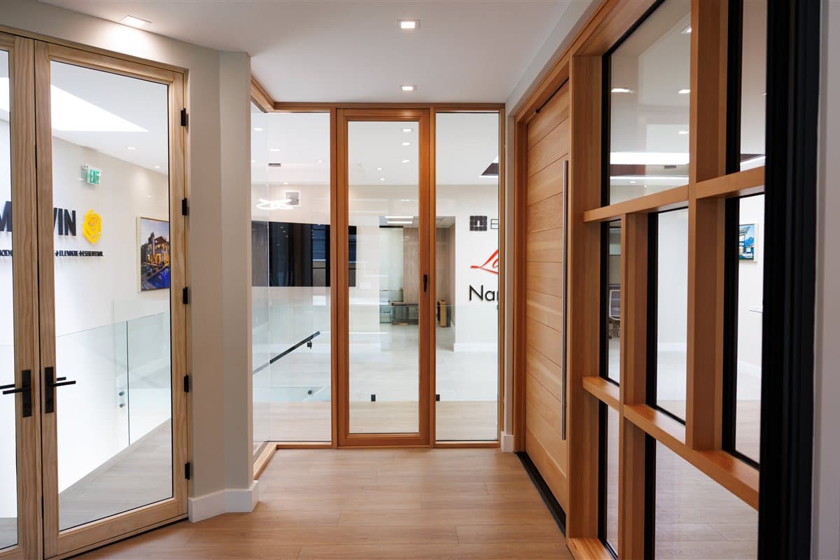 Loewen windows and doors on display at HDR Windows showroom